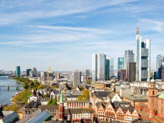 Skyline von Frankfurt am Main, Deutschland, Panorama
