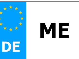 Darstellung eines deutschen Kfz-Kennzeichens mit dem Kürzel "ME" für Mettmann – Symbol für Autoschilder und Fahrzeuganmeldung in der Region.