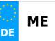 Darstellung eines deutschen Kfz-Kennzeichens mit dem Kürzel "ME" für Mettmann – Symbol für Autoschilder und Fahrzeuganmeldung in der Region.