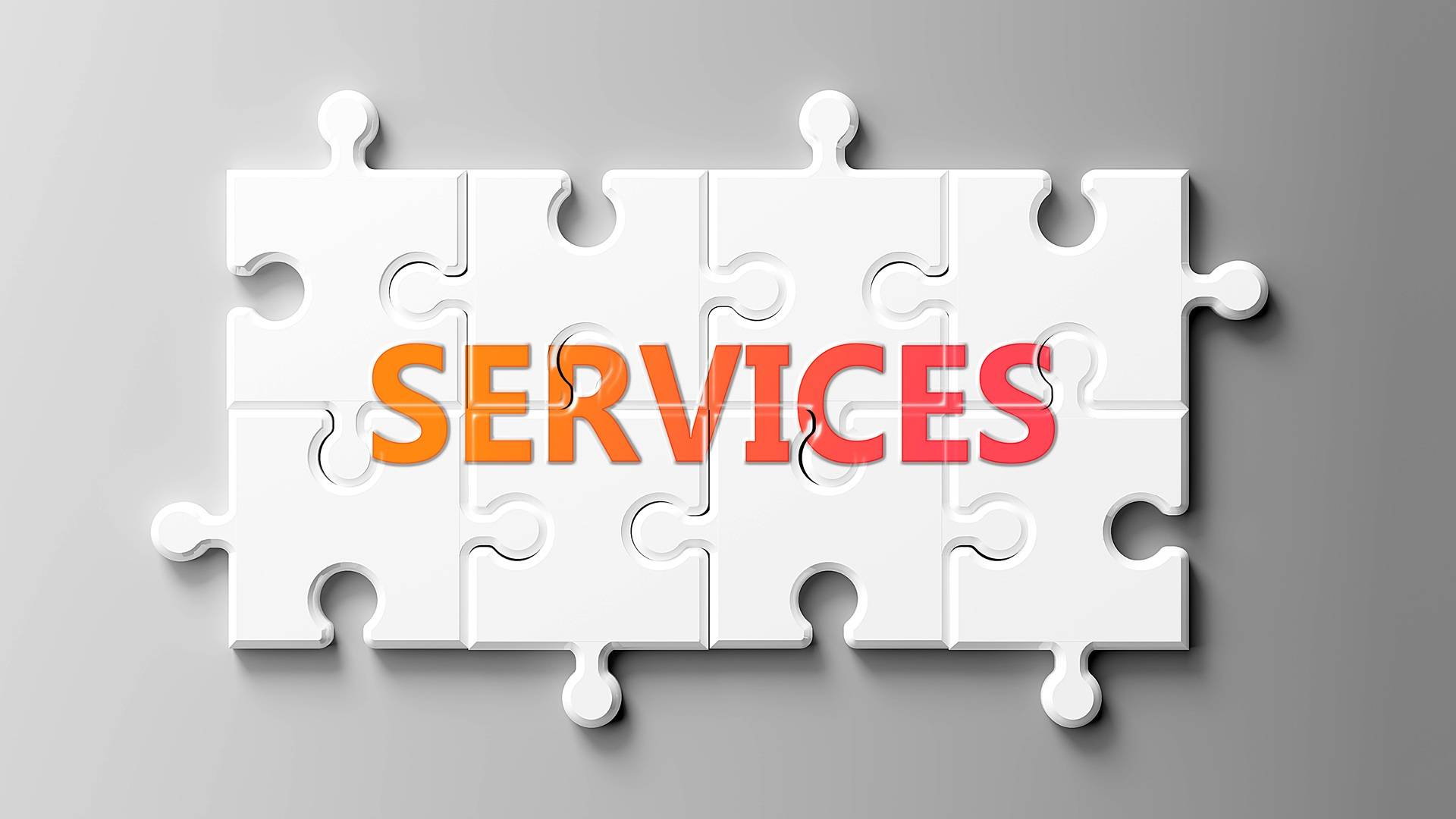 Visualisierung modularer Services als Puzzle | Amazon Full Service Agentur

